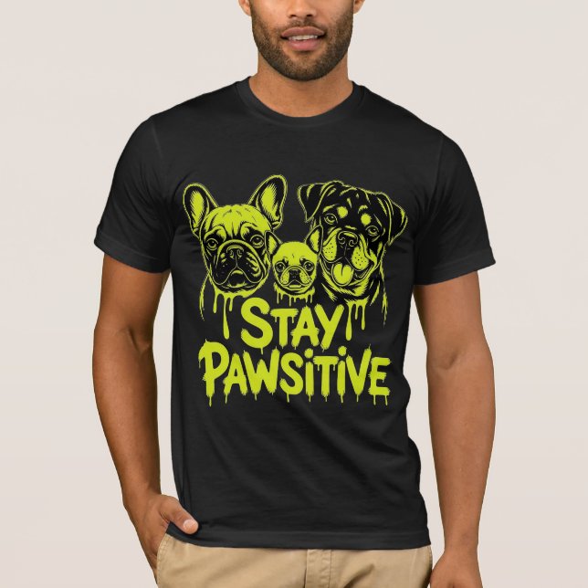 Camiseta Amantes de Cães Positivos (Frente)