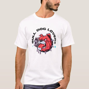Camiseta Amantes de cães-touro