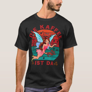 Camiseta Amantes de café e jogo de palavras de fada