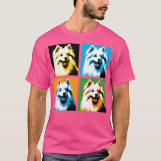 Camiseta Amantes de Cão de Arte do Esquimó Americano