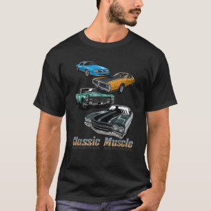 Camiseta Amantes de Carros Clássicos Músculos Americanos Re