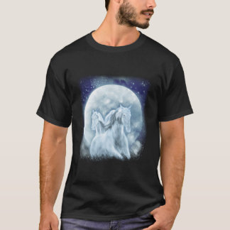 Camiseta Amantes De Cavalo Para Raparigas E Mulheres De Cav