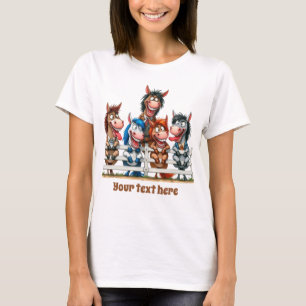 Camiseta Amantes de cavalos, de fácil utilização
