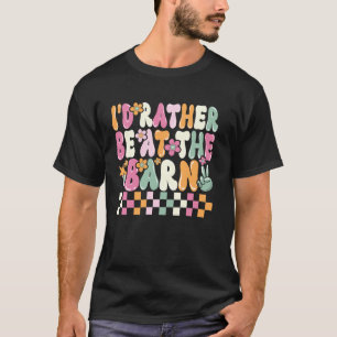Camiseta Amantes de Cavalos Eu Preferiria Estar No Estábulo
