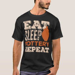 Camiseta Amantes de Cerâmica Coma Durma Cerâmica Repita