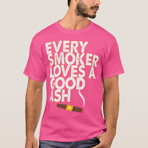 Camiseta Amantes de Charuto Todo Fumante Ama Uma Boa Cinza