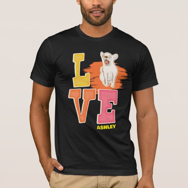 Camiseta Amantes de Chihuahua cor fofa (Frente)