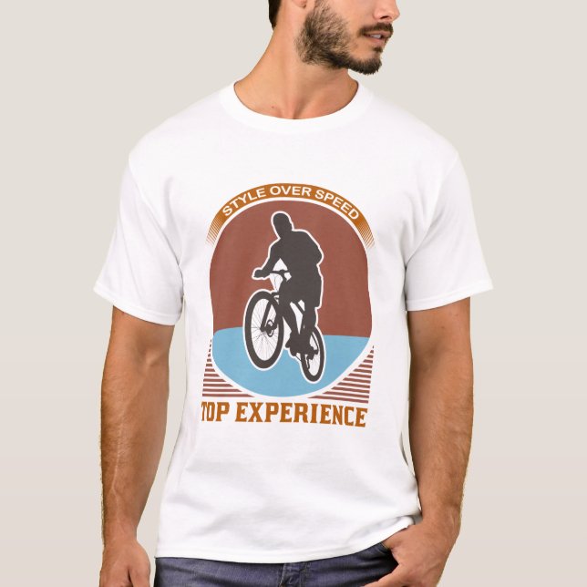 Camiseta Amantes de Ciclo - Cotações Engraçadas de Biciclet (Frente)