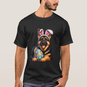 Camiseta Amantes de Coelho de Páscoa Ovos de Cachorro Pasto