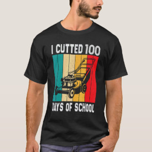 Camiseta Amantes de Cortador de Grama Engraçados 100 Dias d