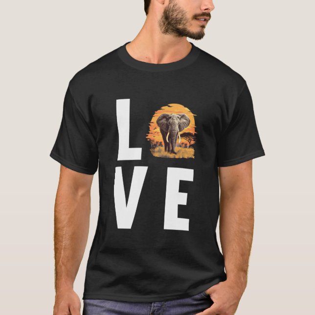 Camiseta Amantes de Elefantes Elefante (Frente)