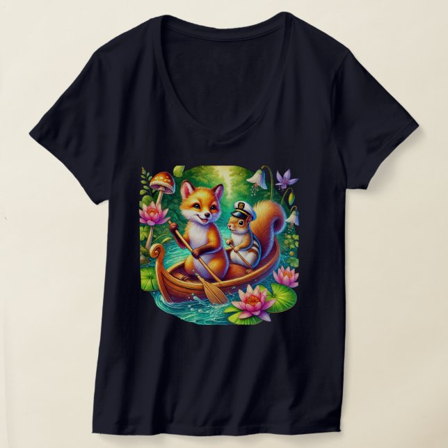 Camiseta Amantes de esquilo de raposas (Postura )