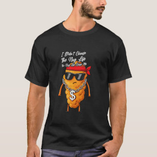 Camiseta Amantes de Fast Food de Nugget de Frango Comida