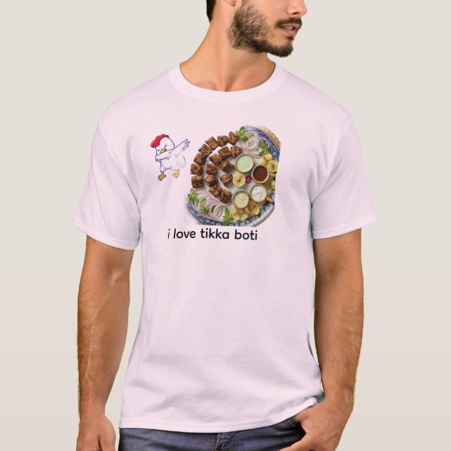 camiseta amantes de frango (Frente)