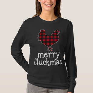 Camiseta Amantes de Frango de Natal dos Cluckmas da Xadrez