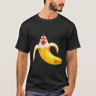 Camiseta Amantes de Frango Engraçados Rapazes da Banana