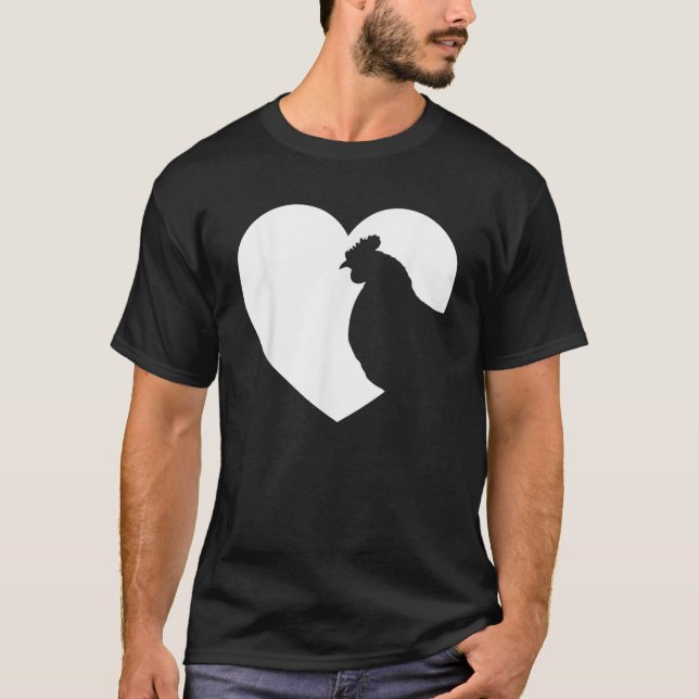 Camiseta Amantes de frango mulheres Meninas Mamãe Dama Engr (Frente)