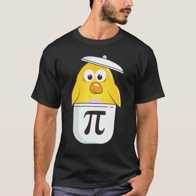 Camiseta Amantes de Frango Pot Pie Pi Jogo de Galinha Feria (Frente)