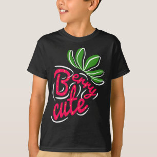 Camiseta Amantes de Fruta de Morango Berry Cute