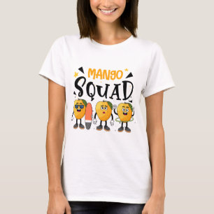 Camiseta Amantes de Frutas Mango Squad Summer Engraçadas