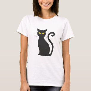 Camiseta Amantes de Gato Simples De Gatinhos Pretos