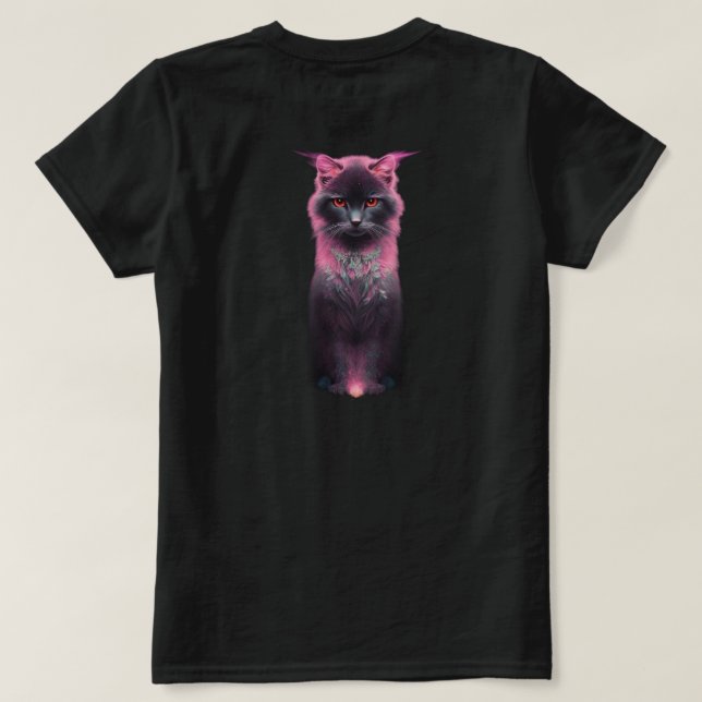 Camiseta amantes de gatos (Verso do Design)