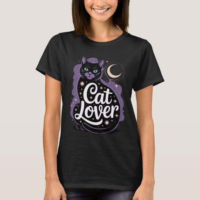 Camiseta Amantes de Gatos (Frente)