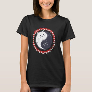 Camiseta Amantes de Gatos da China Símbolo Chinês Gato Sina