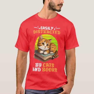Camiseta Amantes de gatos e Leitura de ventiladores de gato