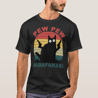 Camiseta Amantes de gatos engraçados, miúdos, madafakas, ga