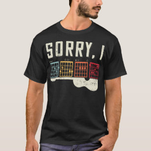 Camiseta Amantes de Guitarra Engraçados Mensagem Oculta Des