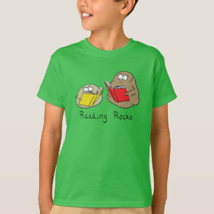 Camiseta Amantes de Livros Bibliotecários de Rocks em Leitu