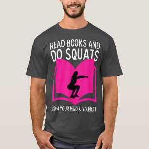 Camiseta Amantes de Livros Engraçados de Motivação Gym