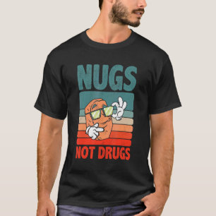 Camiseta Amantes de Nuggets de Frango Divertidos Comida Não