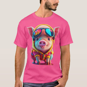 Camiseta Amantes de os animais de porcos de bebê engraçados