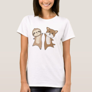 Camiseta Amantes de os animais De Sloth Beagle Dog Cães