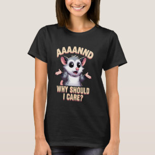 Camiseta Amantes de os animais Engraçados Da Racoon E Porqu