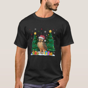 Camiseta Amantes de os animais engraçados Hawk Santa Hat Ug