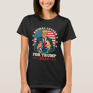 Camiseta Amantes de os animais Para A Campanha Trump 2024 C