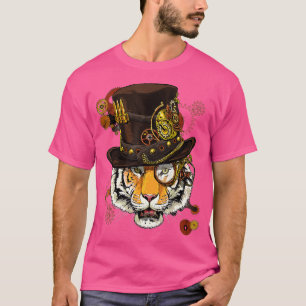 Camiseta Amantes de os animais Steampunk Tiger Steampunk Ti