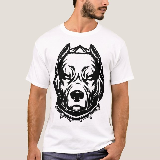 Camiseta Amantes de Pit Bull (Frente)