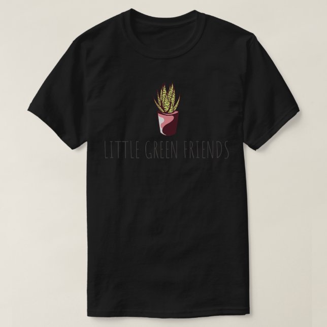 Camiseta Amantes de plantas de amigos verdes (Frente do Design)