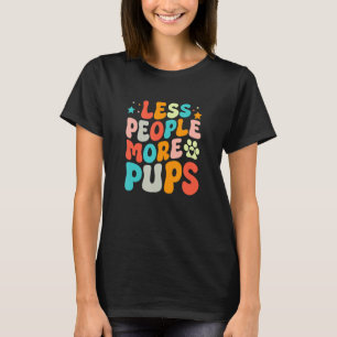 Camiseta Amantes De Pup Mais De Pups De Retro-Vintage
