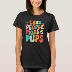 Camiseta Amantes De Pup Mais De Pups De Retro-Vintage