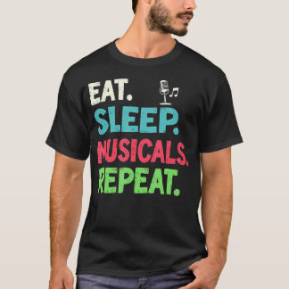 Camiseta Amantes de Teatro Comem Dormem Musicais Repetem