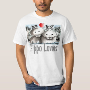 Camiseta Amantes do hipopótamo