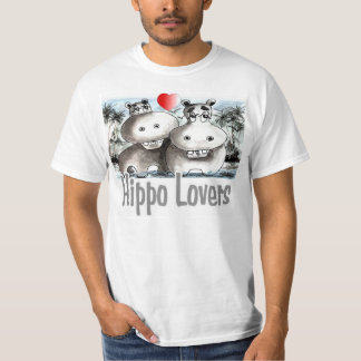 Camiseta Amantes do hipopótamo