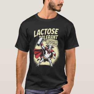 Camiseta Amantes do Leite Engraçado de Vaca Tolerante à Lac