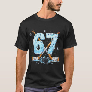 Camiseta Amantes do Patins Número Seis 7 Gotejamento de Hóq