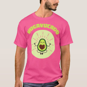 Camiseta Amantes engraçados da Meditação Yoga Avocado